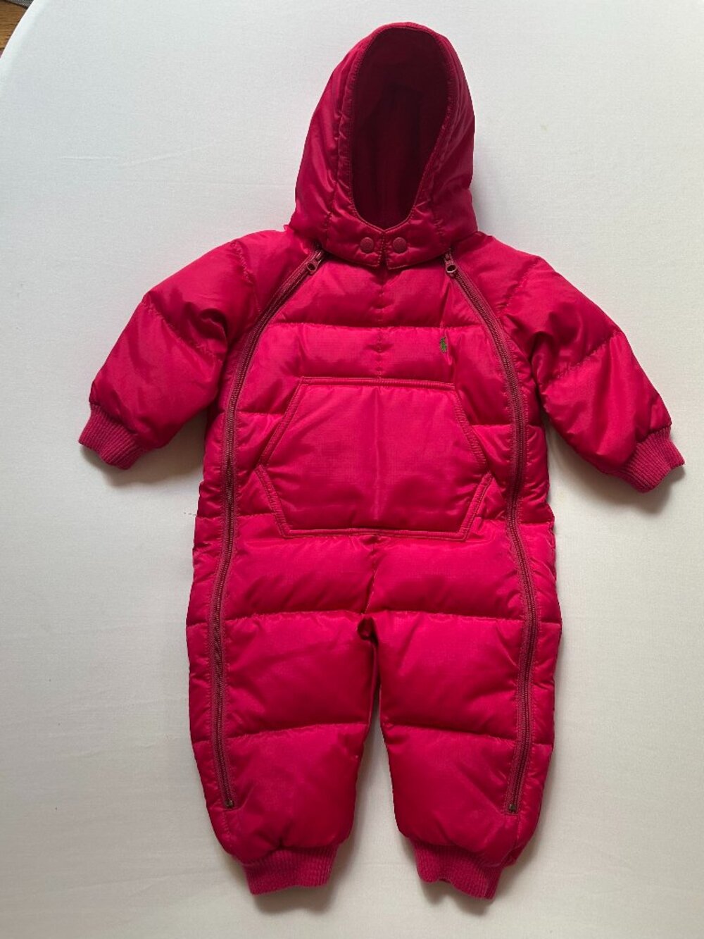 Ralph Lauren Baby Girl Down Puffer Snowsuit Bunting - 12 Months